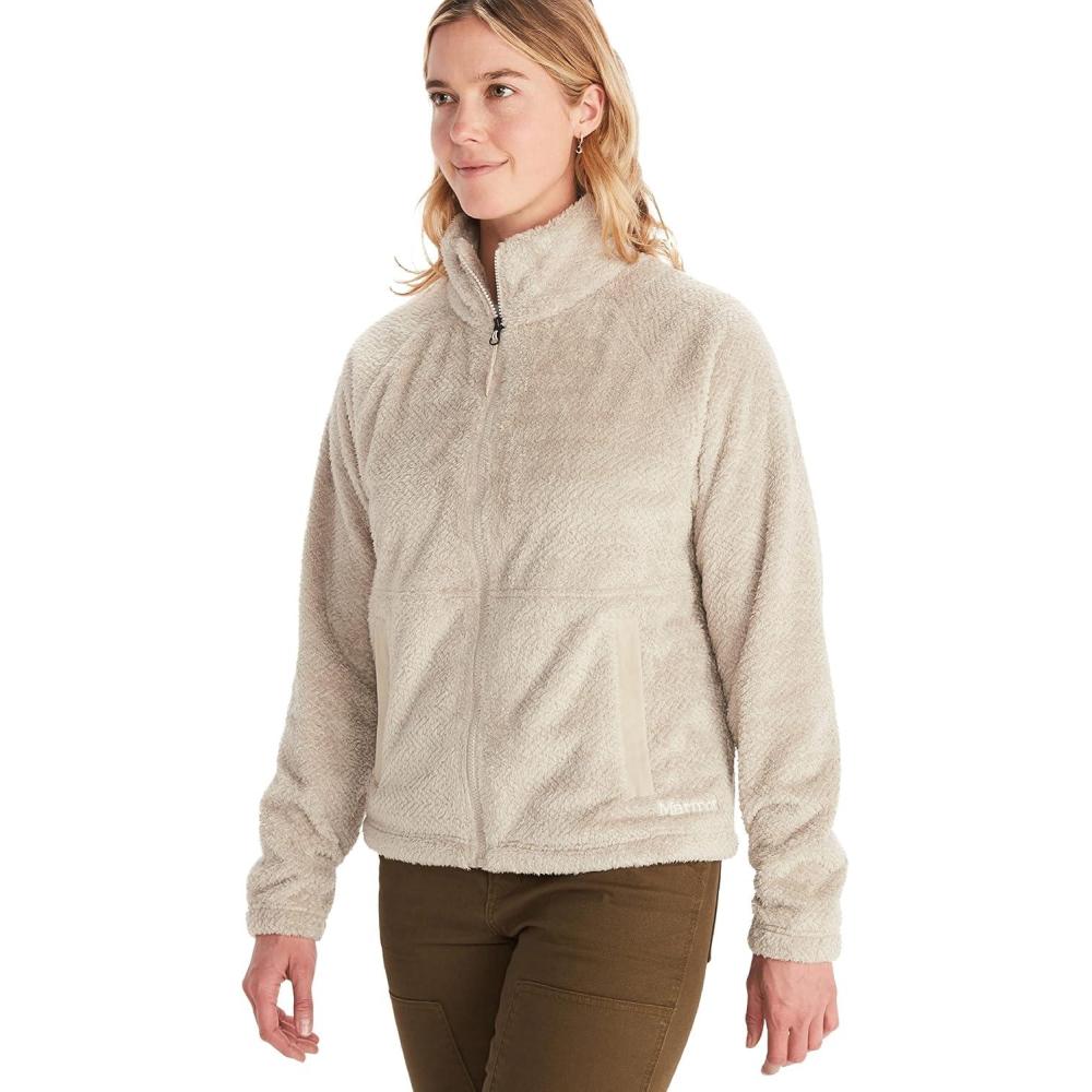 imageMARMOT Womens Homestead FullZip Jacket  BlanketSoft HighPile Sherpa FleeceSandbar