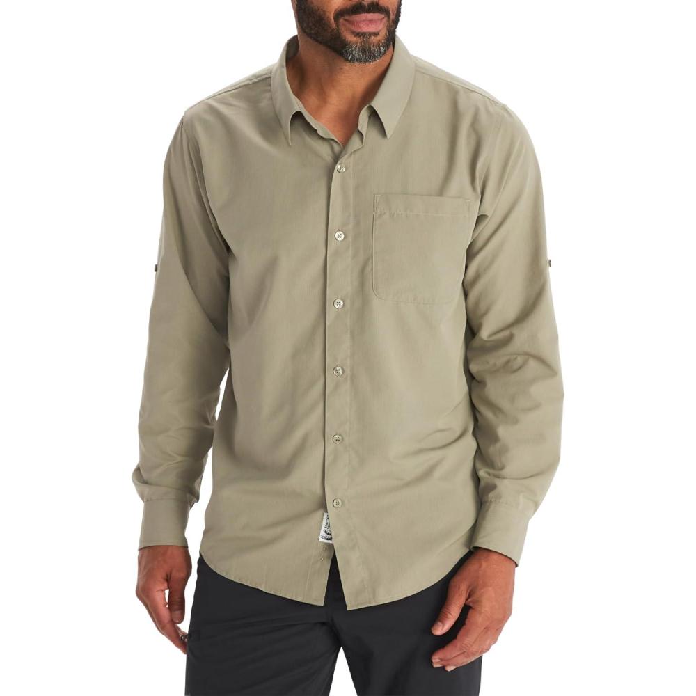 imageMarmot Mens Aerobora Long Sleeve ShirtVetiver