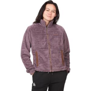 MARMOT Women’s Homestead Full-Zip Jacket – Blanket-Soft High-Pile Sherpa Fleece(Hazy Purple)