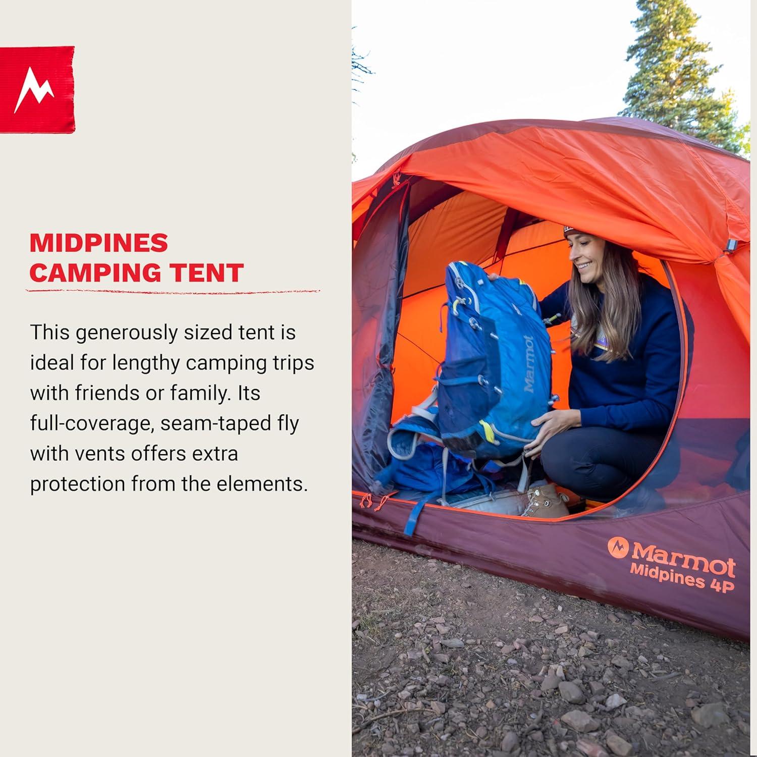 imageMARMOT Midpines 4P6P Camping Tents amp Footprints Footprints4 Person Red SunPicante