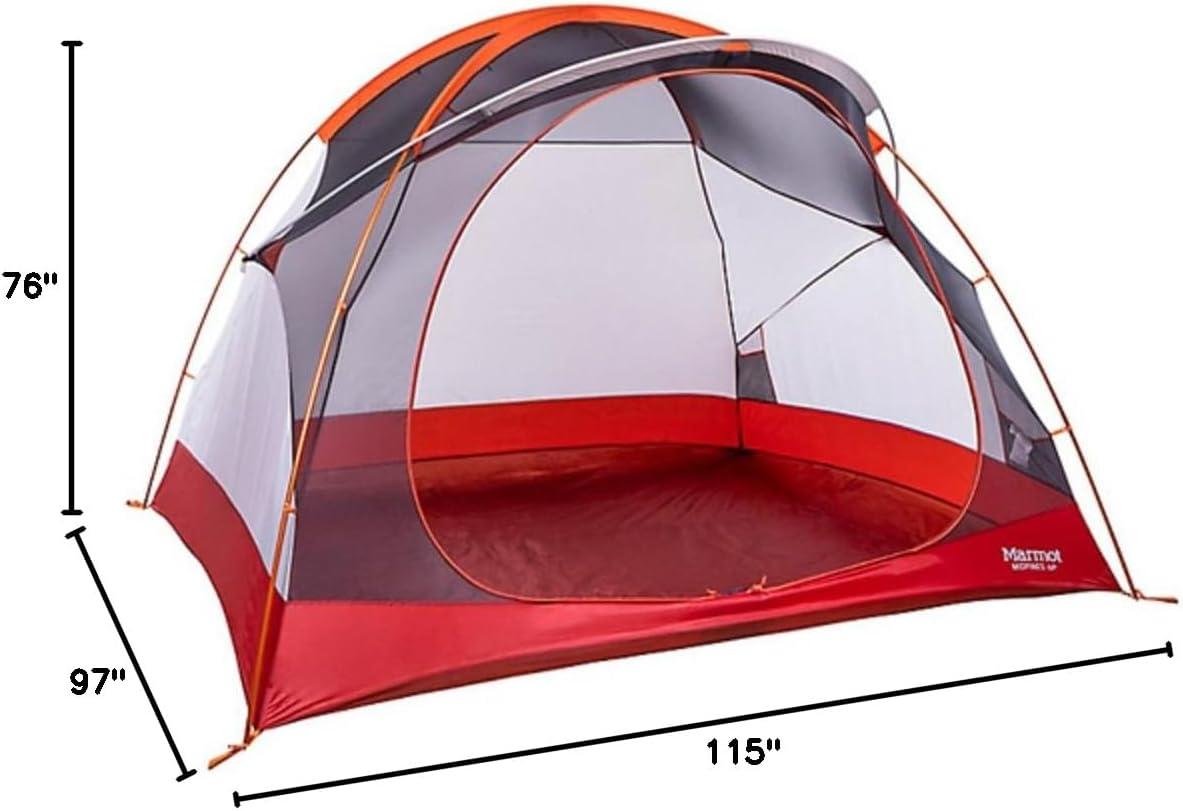 imageMARMOT Midpines 4P6P Camping Tents amp Footprints Footprints6 Person Orange SpiceArona