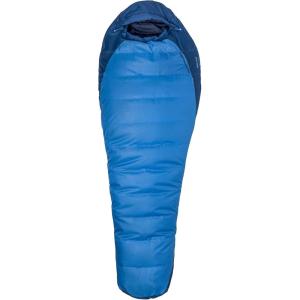 Marmot Men’s Trestles 15° Sleeping Bag | Insulated, Water-Resistant, Left-Zip, Cobalt Blue/Blue Night, Long