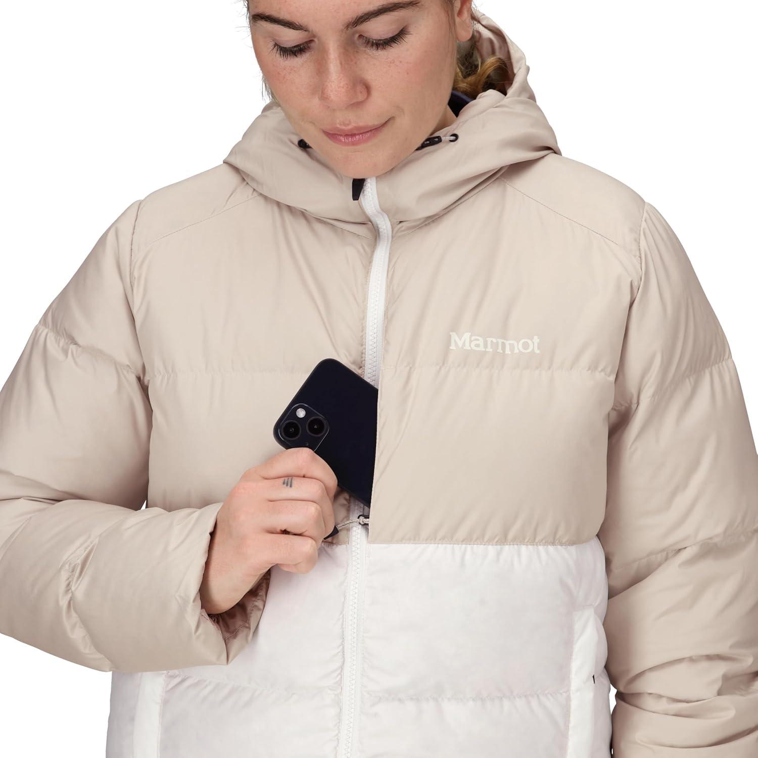 imageMARMOT womens Womens Guides Down HoodyBirch BarkPearl