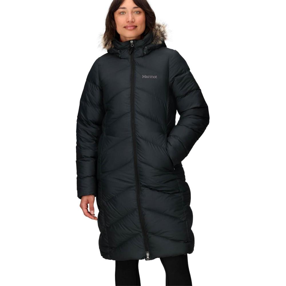 imageMARMOT Womens Montreaux Full Length Down Puffer CoatBlack  Latest Collection