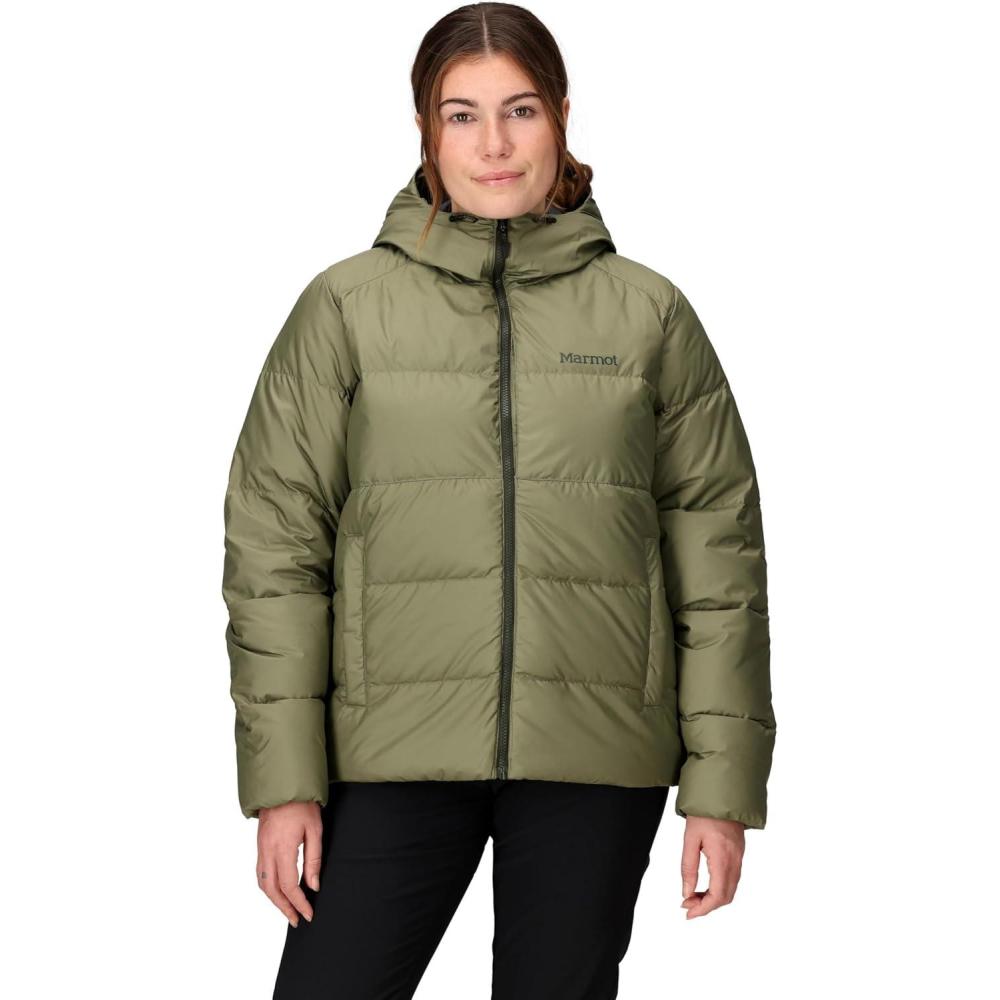 imageMARMOT womens Womens Guides Down HoodyOlive Grove