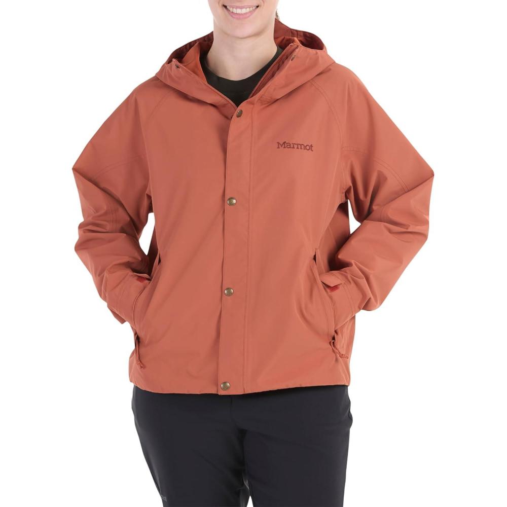 imageMarmot Womens Cascade Durable amp Waterproof Rain JacketAuburn