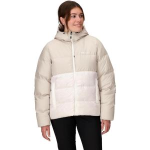 MARMOT womens Women’s Guides Down Hoody(Birch Bark/Pearl)