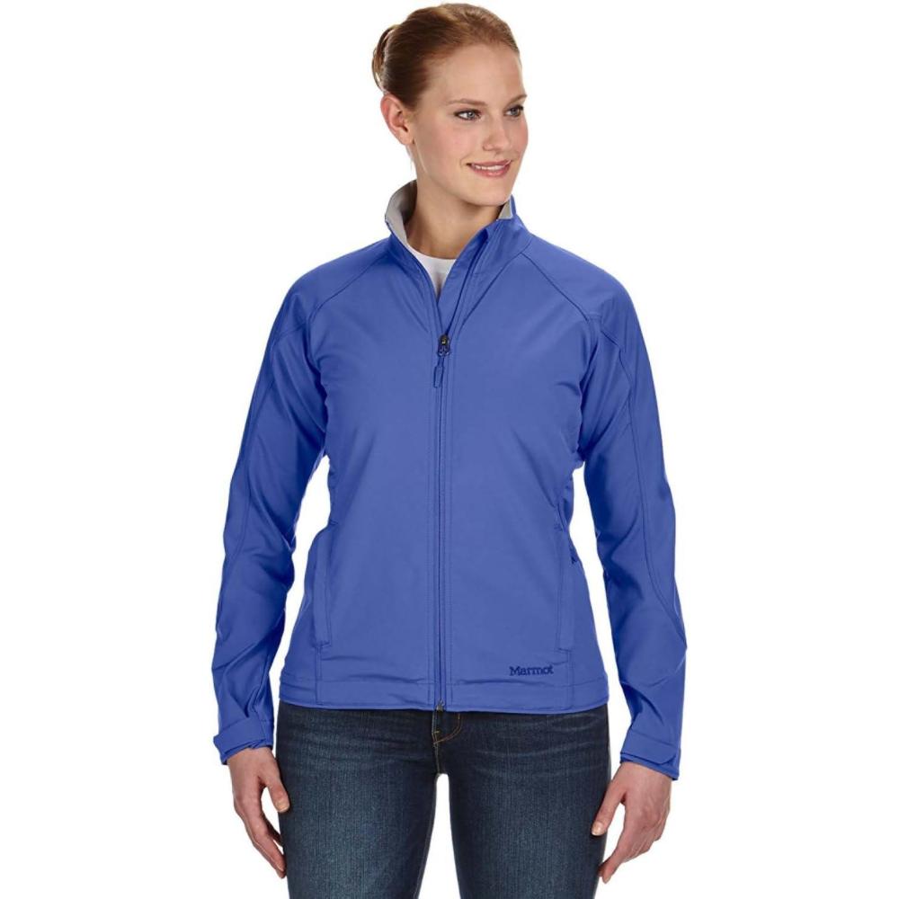 imageMARMOT Womens Levity Jacket  Breathable Wind and WaterRepellant SoftshellBrilliant Blue