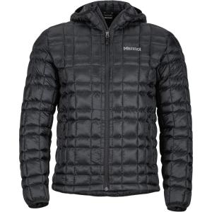 MARMOT Men’s Featherless Hoody – Lightweight Down-Alternative Puffer Jacket with Hood(Black)