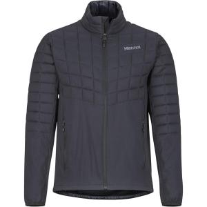 MARMOT Men’s Featherless Hybrid Jacket – Down-Alternative Puffer Layer(Black)