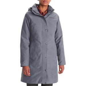 MARMOT womens Chelsea 700 Down Fill Coat With Hood(Steel Onyx – Latest Collection)