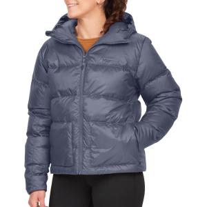 MARMOT womens Women’s Guides Down Puffer Jacket With Hood, 700-fill Insulated(Steel Onyx)