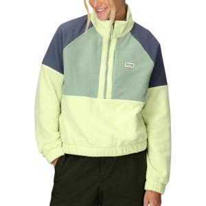 MARMOT womens Women’s Retro Rocklin 1/2 Fleece Jacket(Matcha/Agate Green/Thunderhead)