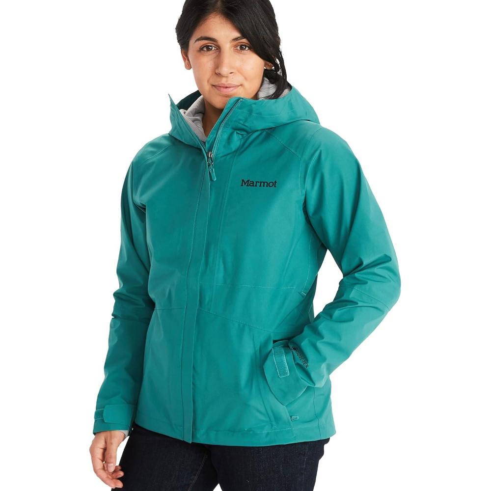imageMarmot Womens Minimalist Gortex Waterproof Rain JacketDeep Jungle