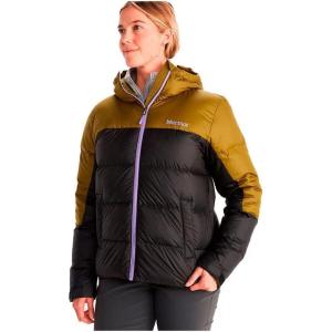 MARMOT Womens Women’s Guides Down Winter Jacket(Black/Military Green)
