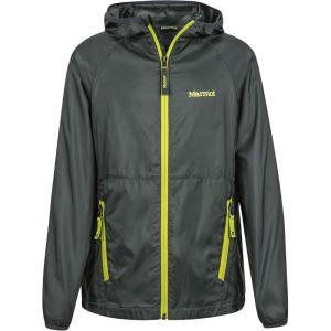 Marmot Boys’ Ether Lightweight Hooded Windbreaker Jacket(Dark Zinc)