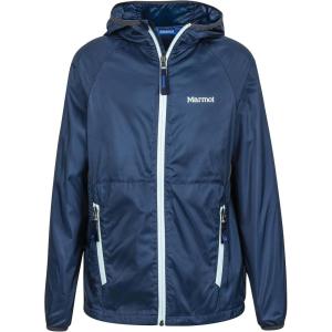 Marmot Boys’ Ether Lightweight Hooded Windbreaker Jacket(Vintage Navy)