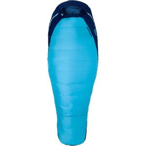 Marmot Women’s Trestles 15° Sleeping Bag | Insulated, Water-Resistant, Left-Zip, French Blue/Harbor Blue