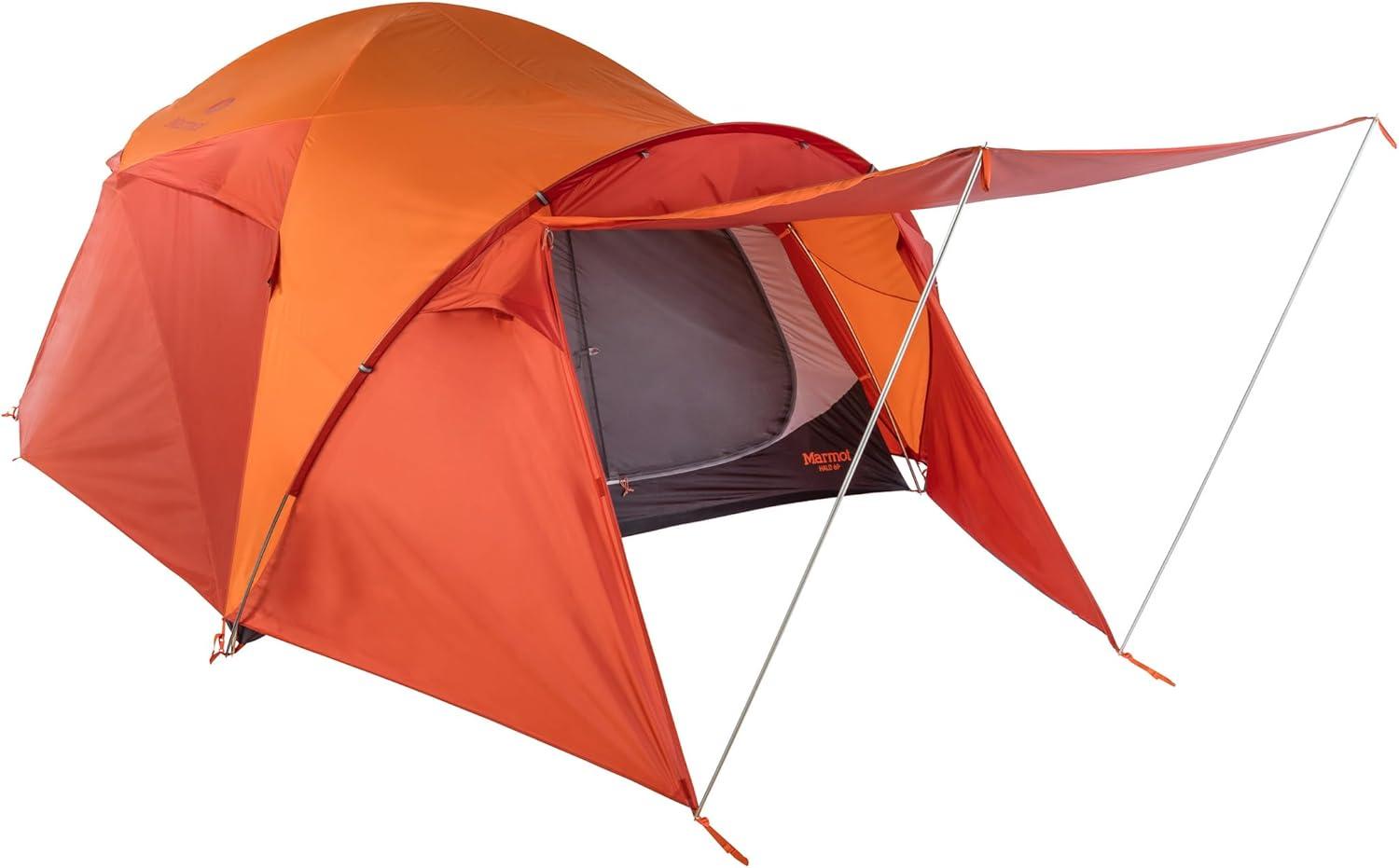 imageMarmot Halo Tent Spacious Basecamp Design with Weather Protection Family Camping amp Car CampingTangeloRusted Orange