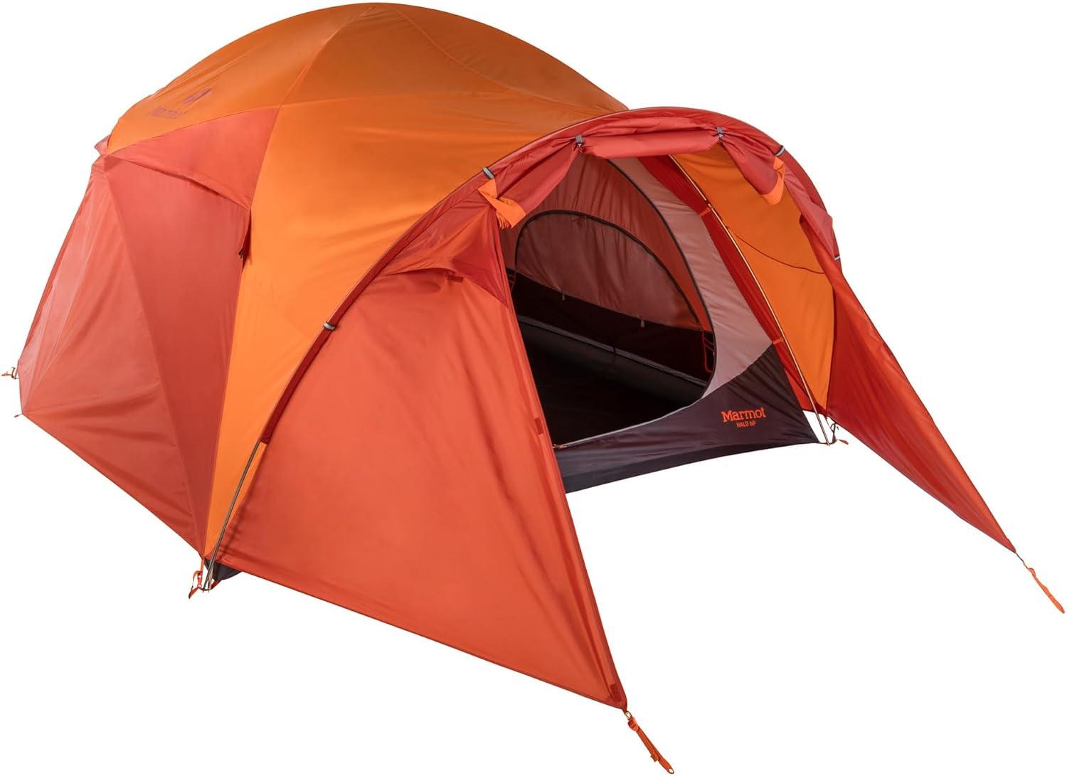 imageMarmot Halo Tent Spacious Basecamp Design with Weather Protection Family Camping amp Car CampingTangeloRusted Orange