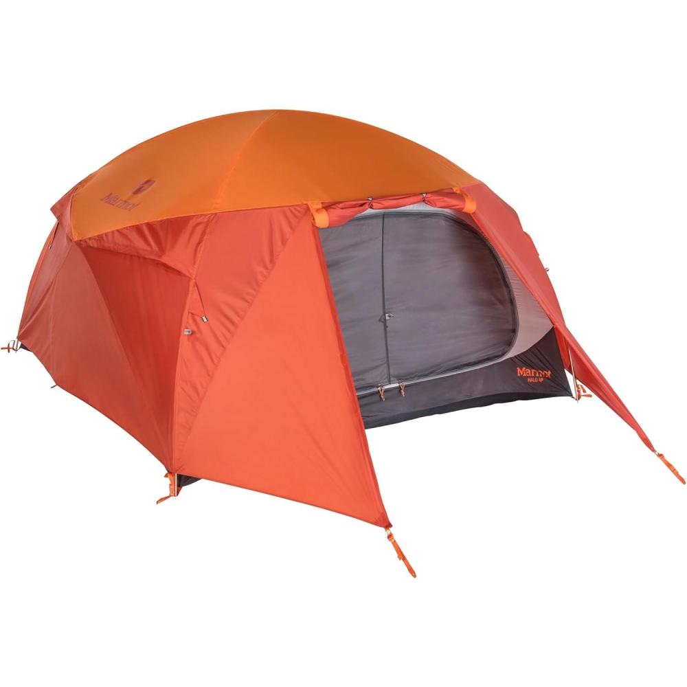 imageMarmot Halo Tent Spacious Basecamp Design with Weather Protection Family Camping amp Car CampingTangeloRusted Orange