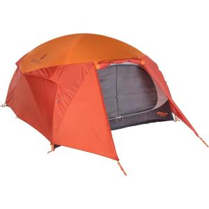 Marmot Halo Tent — Spacious Basecamp Design with Weather Protection — Family Camping & Car Camping(Tangelo/Rusted Orange)