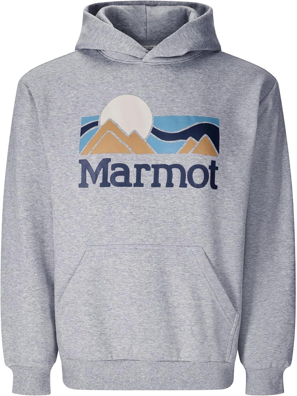 imageMARMOT Mens Coastal Logo HoodyGrey Heather