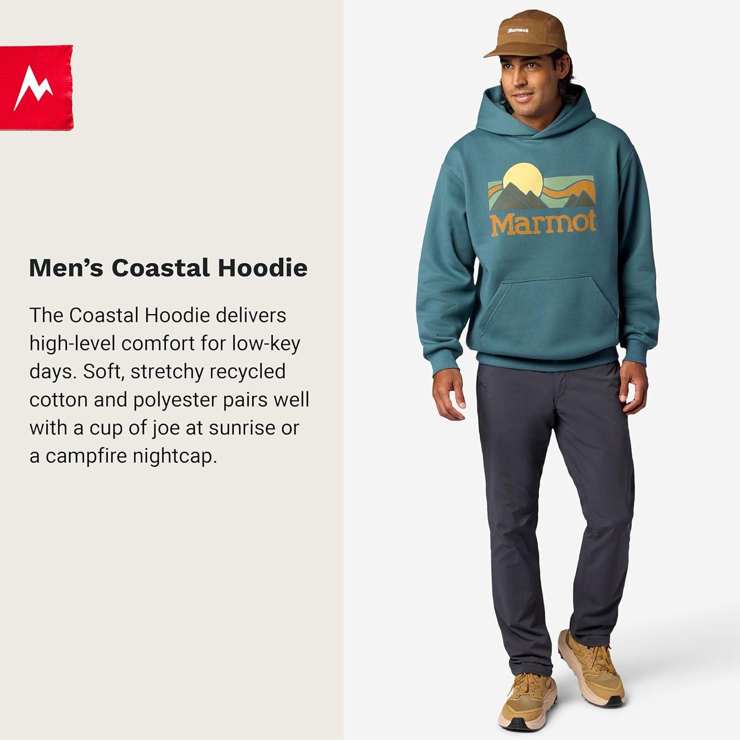 imageMARMOT Mens Coastal Logo HoodyNightfall Navy
