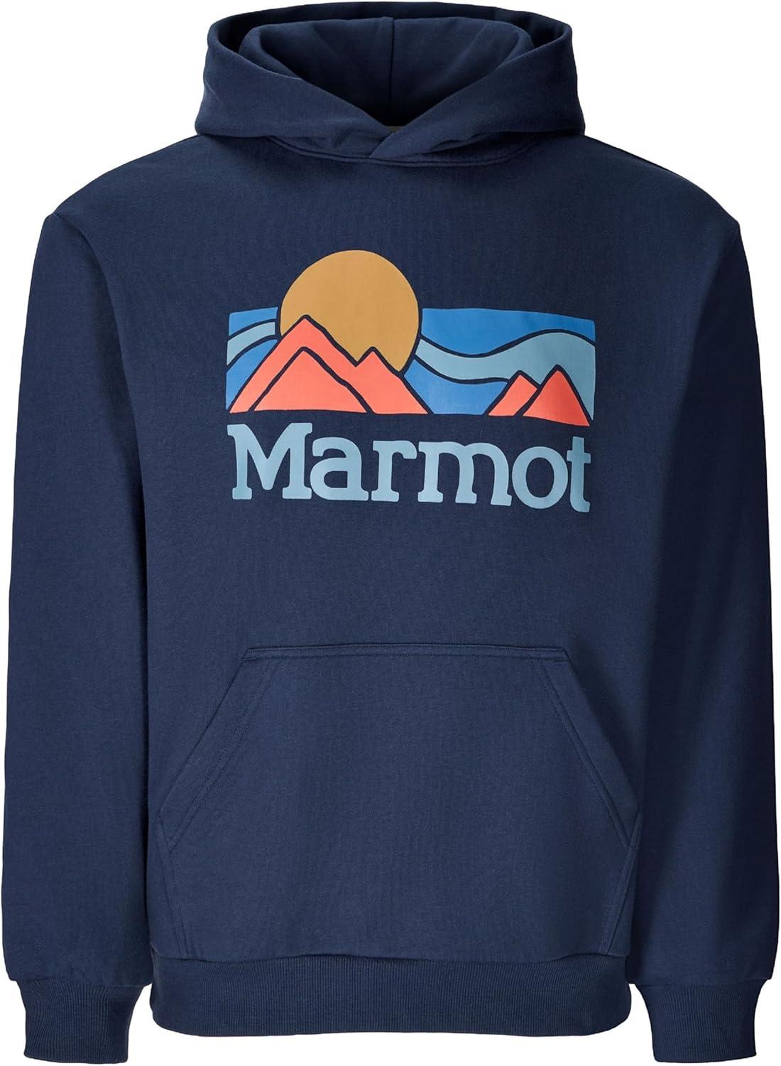 imageMARMOT Mens Coastal Logo HoodyNightfall Navy