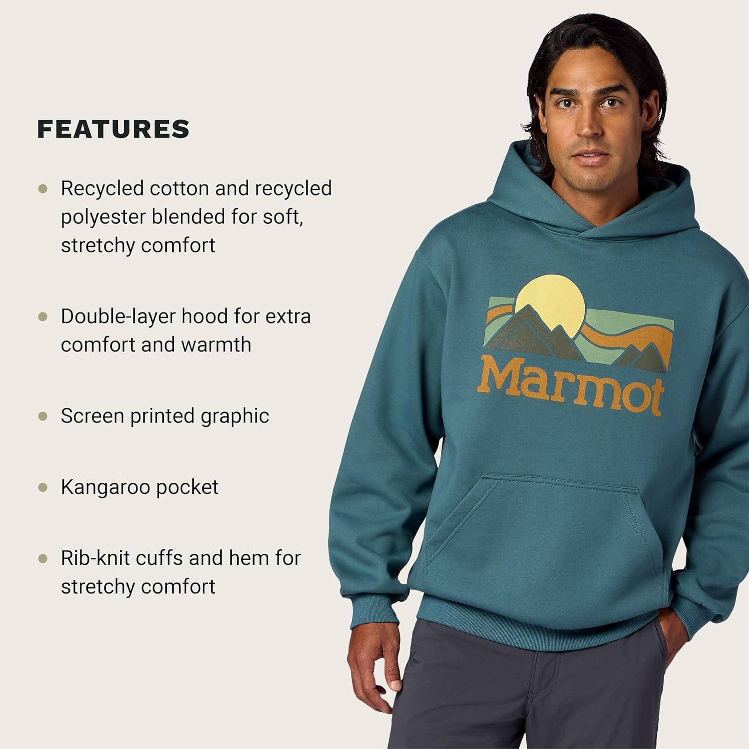 imageMARMOT Mens Coastal Logo HoodySeafloor