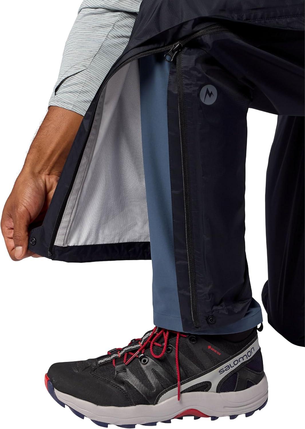 imageMARMOT Mens PreCip Evo Full Zip Rain Pant Black XXLarge LongBlack