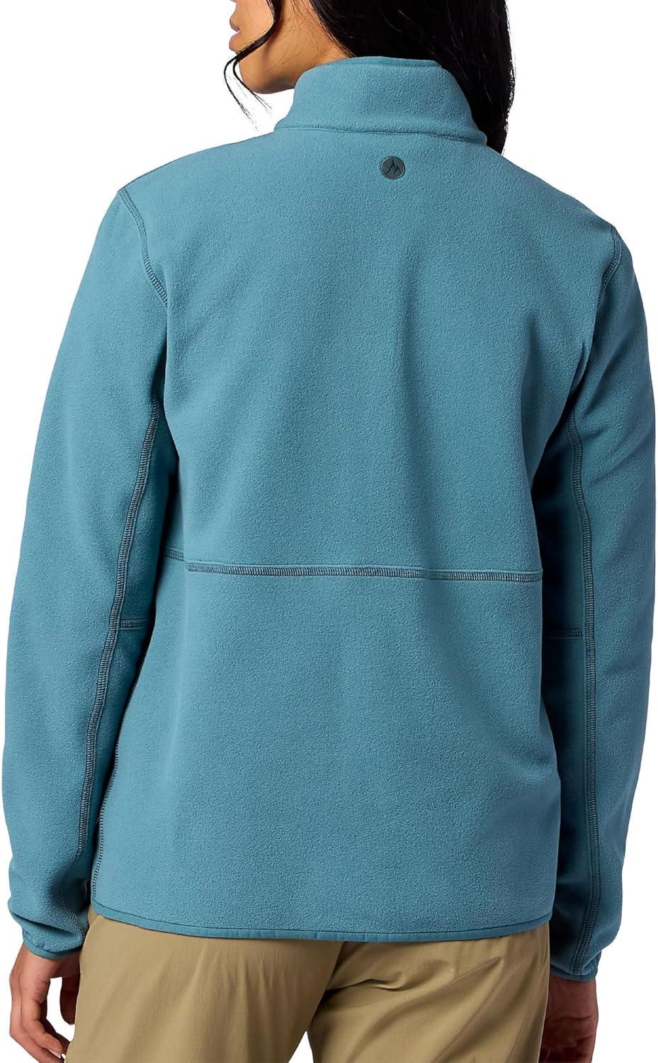 imageMARMOT Womens Rocklin 12 Zip Jacket Classic Warm Lightweight 100Weight Fleece LayerSeafloor