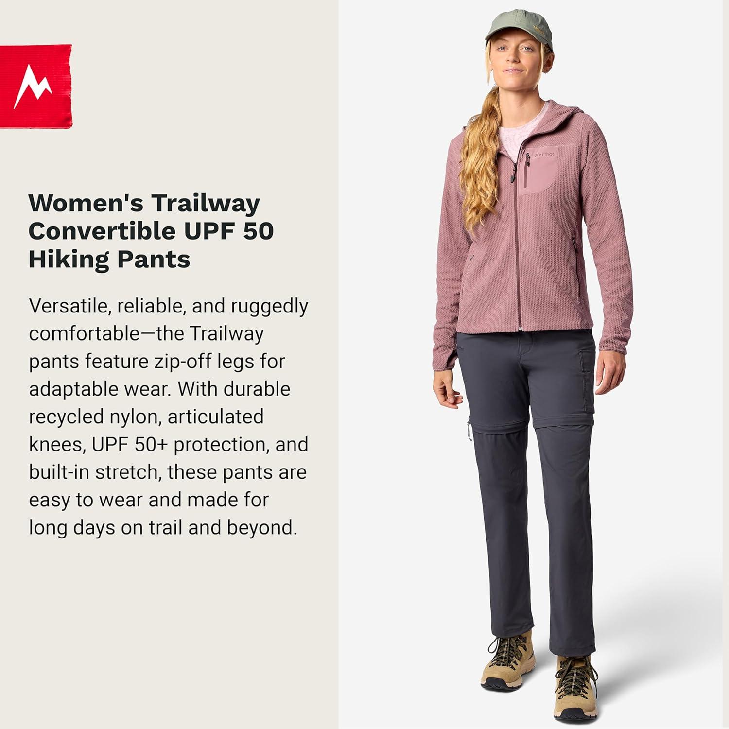 imageMARMOT Womens Womens Trailway Convertible PantDark Steel