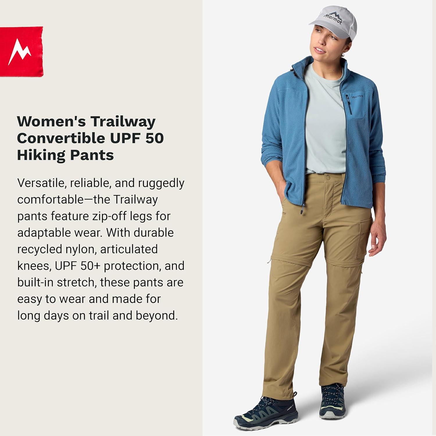imageMARMOT Womens Womens Trailway Convertible PantDesert Khaki