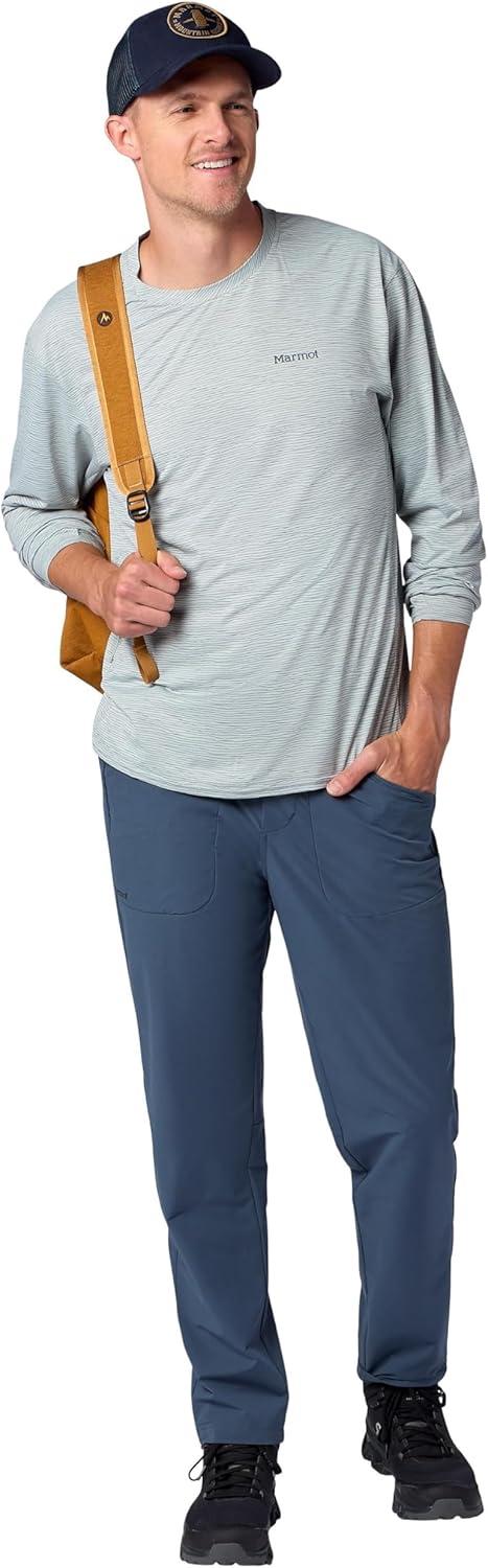 imageMARMOT mens Airexchange Upf 50 Crew Long SleeveBoulder Crack Frequency