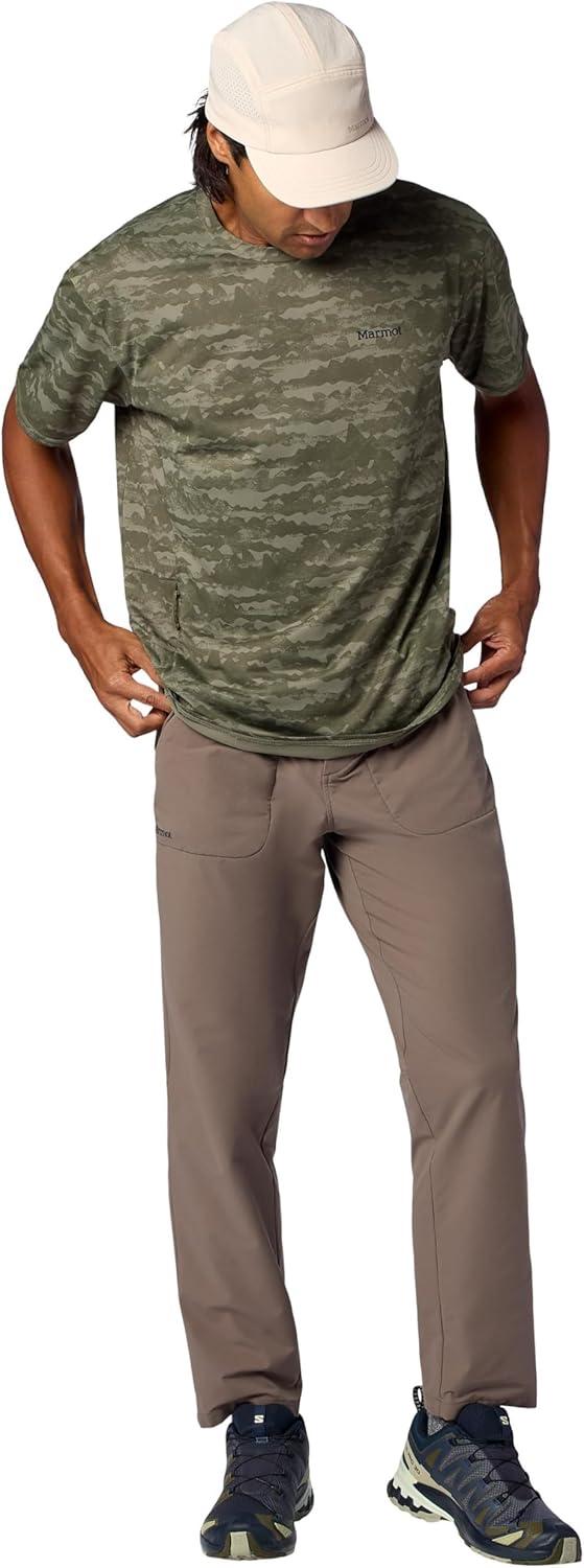 imageMarmot Mens Air Exchange UPF 50 Short Sleeve Crew Neck ShirtOlive Grove Lagos