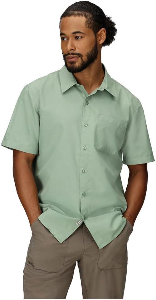 imageMarmot Mens Airexchange UPF 40 Short Sleeve ShirtAgate Green
