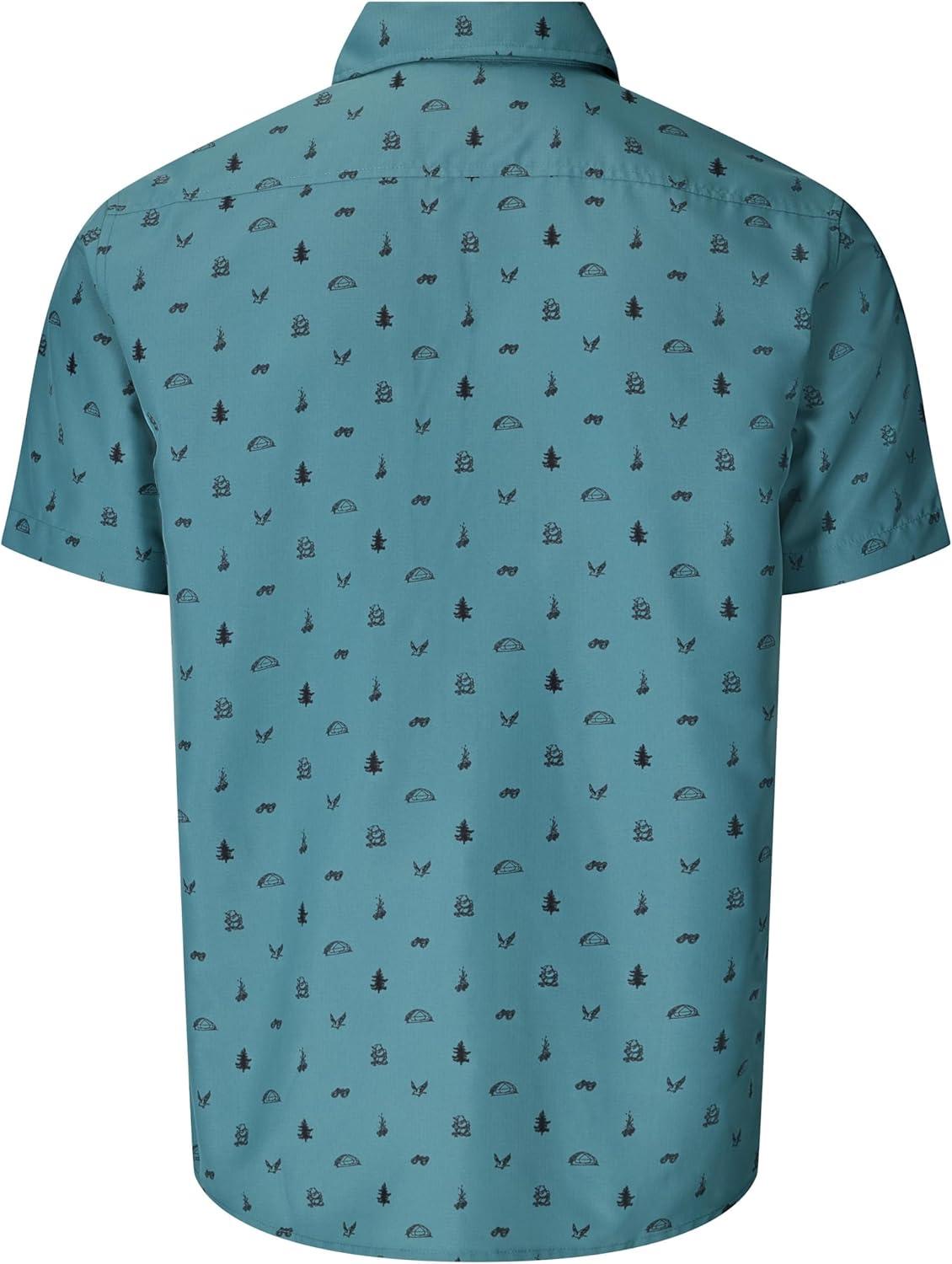 imageMarmot Mens Airexchange UPF 40 Short Sleeve ShirtSeafloor Camping Trip