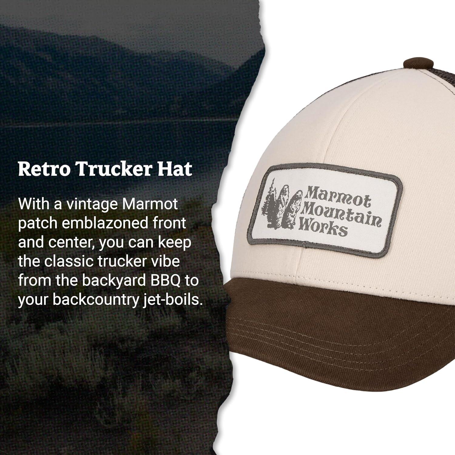 imageMarmot UnisexAdult Retro Trucker HatBirch Bark