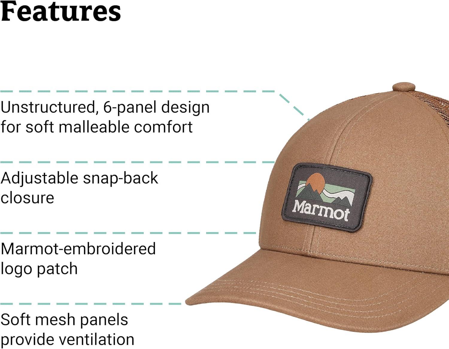 imageMarmot UnisexAdult Retro Trucker HatDromedary