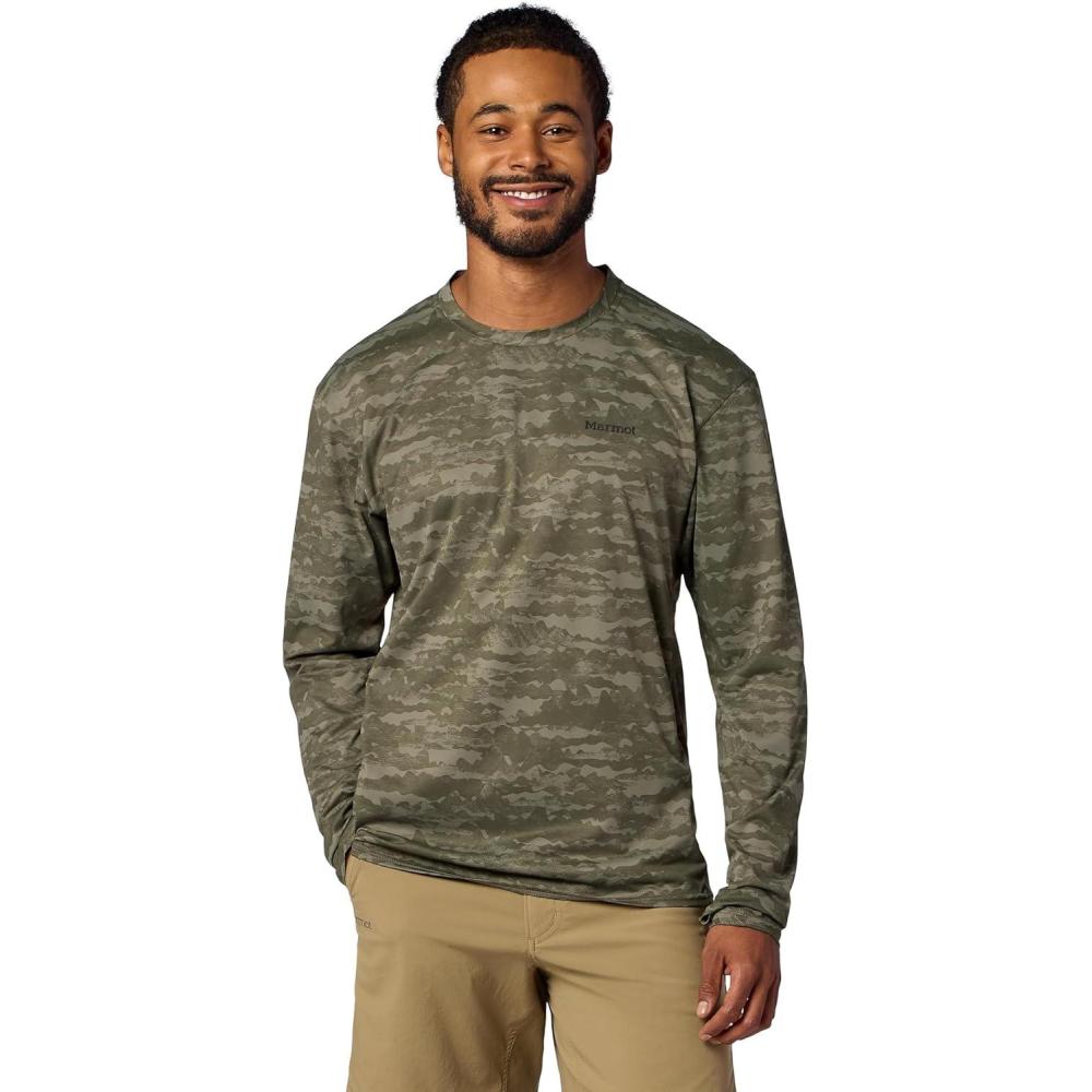 imageMARMOT mens Airexchange Upf 50 Crew Long SleeveOlive Grove Lagos