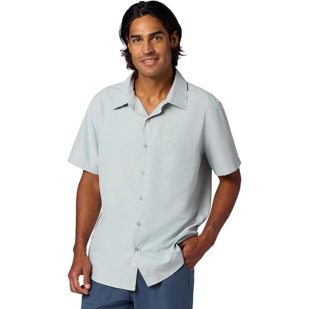 imageMarmot Mens Airexchange UPF 40 Short Sleeve ShirtBoulder Crack