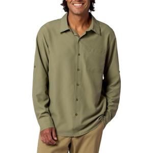 Marmot Men’s Aerobora Long Sleeve Button-Down Shirt – Lightweight, Packable, Quick-Drying UPF Protection(Olive Grove)