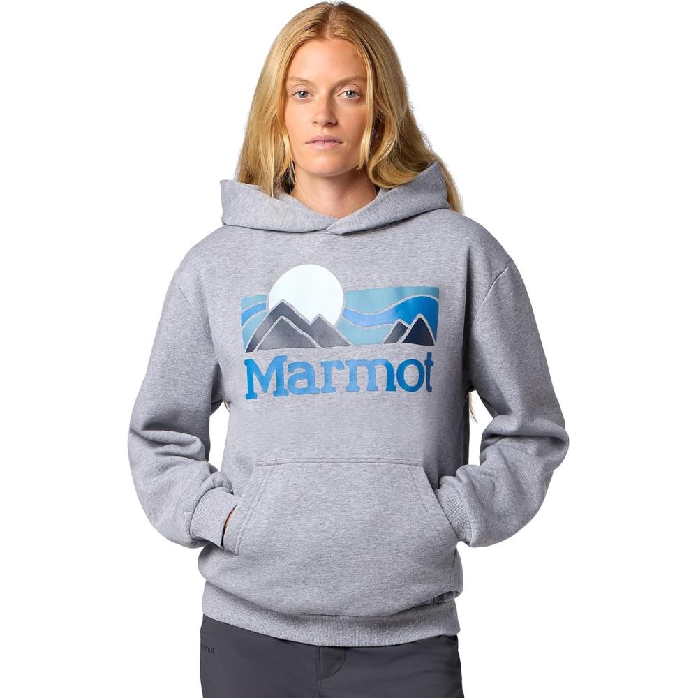imageMARMOT Womens Womens Coastal Logo HoodyGrey Heather