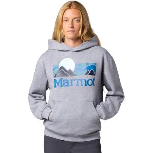 MARMOT Women’s Women’s Coastal Logo Hoody(Grey Heather)
