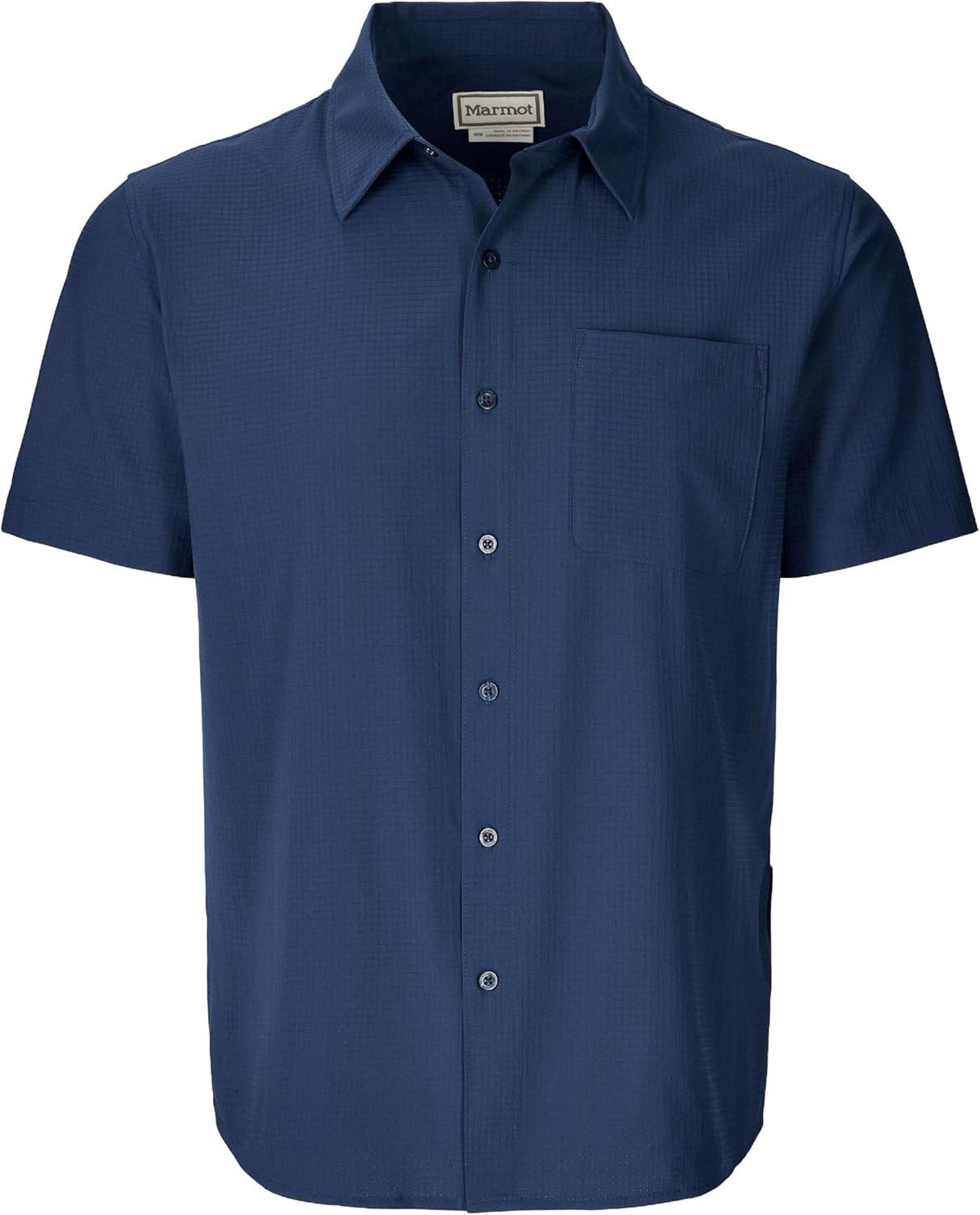 imageMARMOT Mens Airexchange Short Sleeve ShirtNightfall Navy