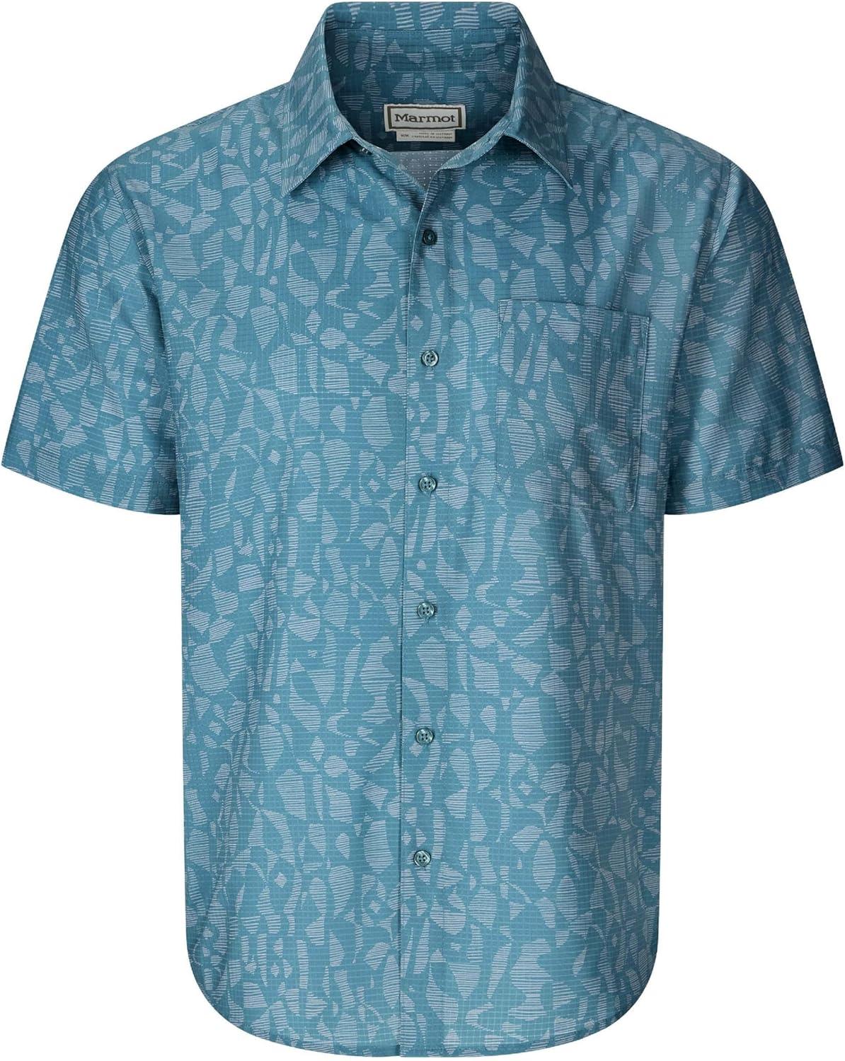 imageMARMOT Mens Airexchange Short Sleeve ShirtSeafloor Fiesta Stripe