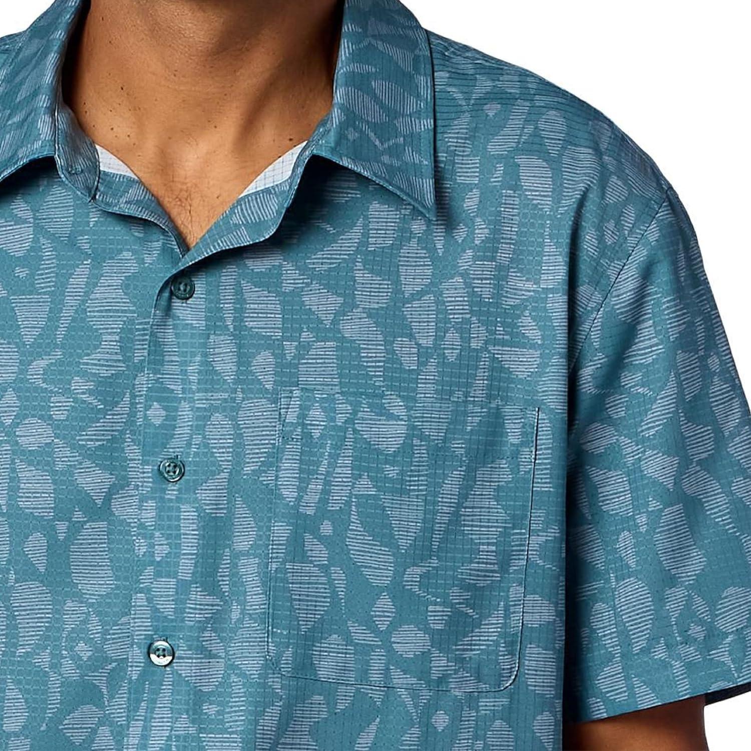 imageMARMOT Mens Airexchange Short Sleeve ShirtSeafloor Fiesta Stripe