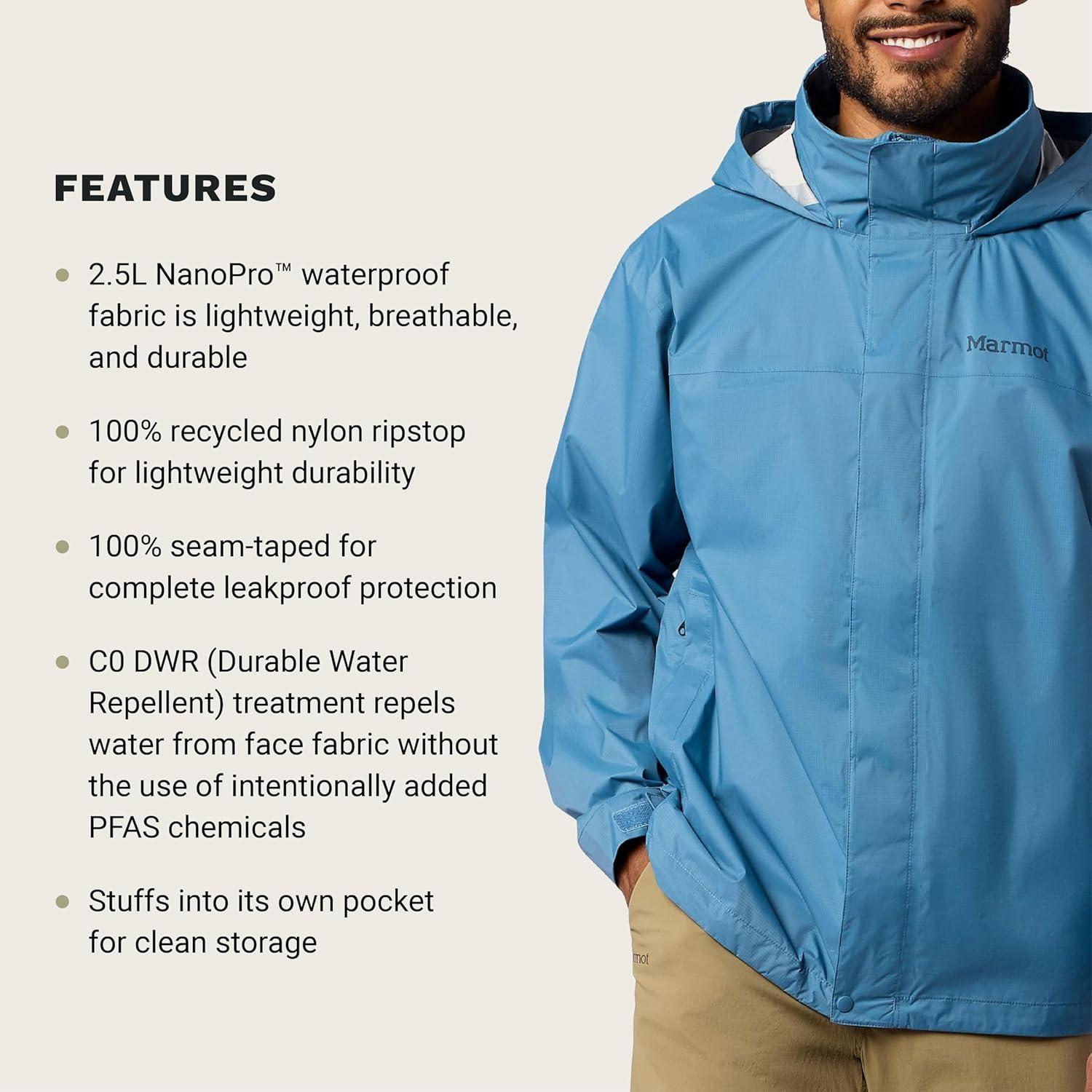 imageMARMOT Mens Precip Evo Rain JacketSummer Storm