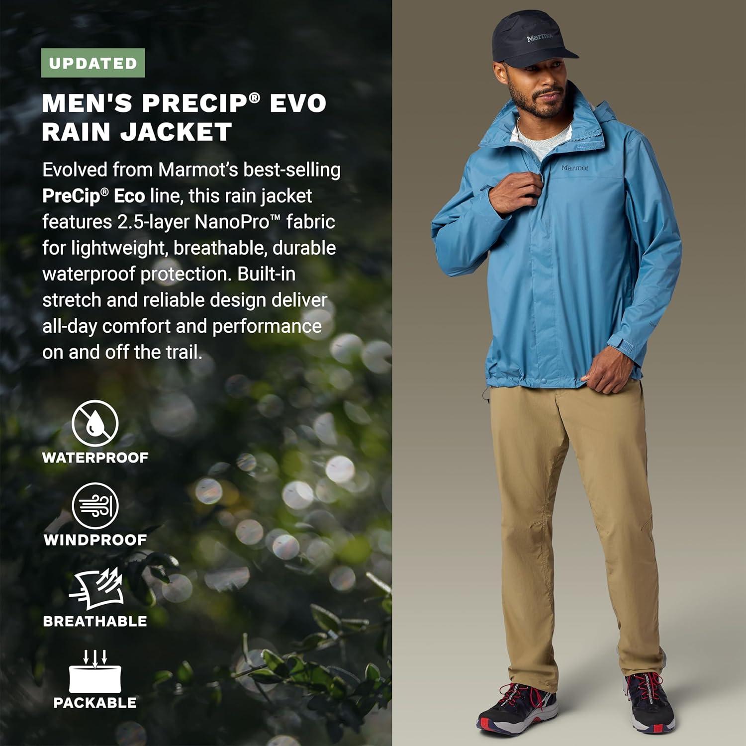 imageMARMOT Mens Precip Evo Rain JacketSummer Storm